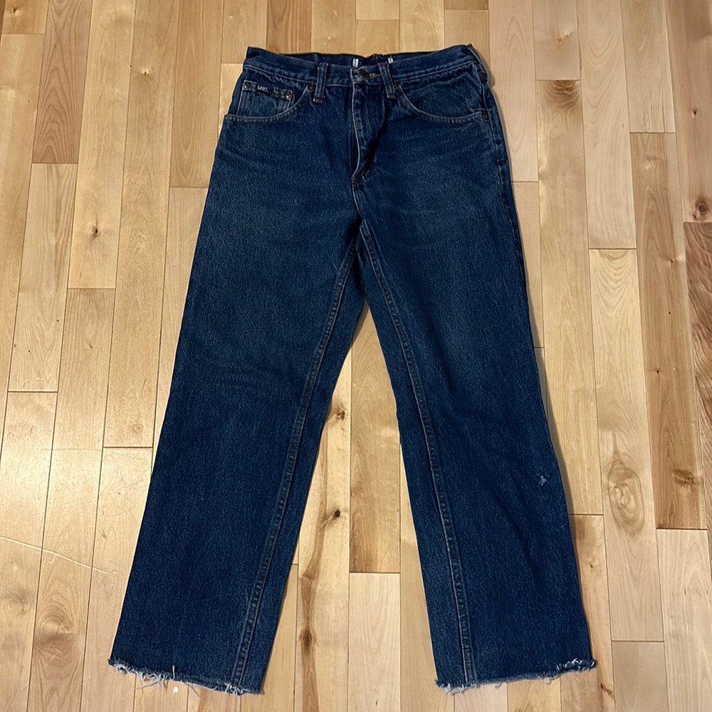 Lee Mid Rise Cropped Straight Leg
